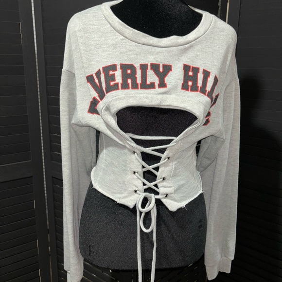 Fashion Nova Tops - FashionNova - Drawstring - Sweater - S